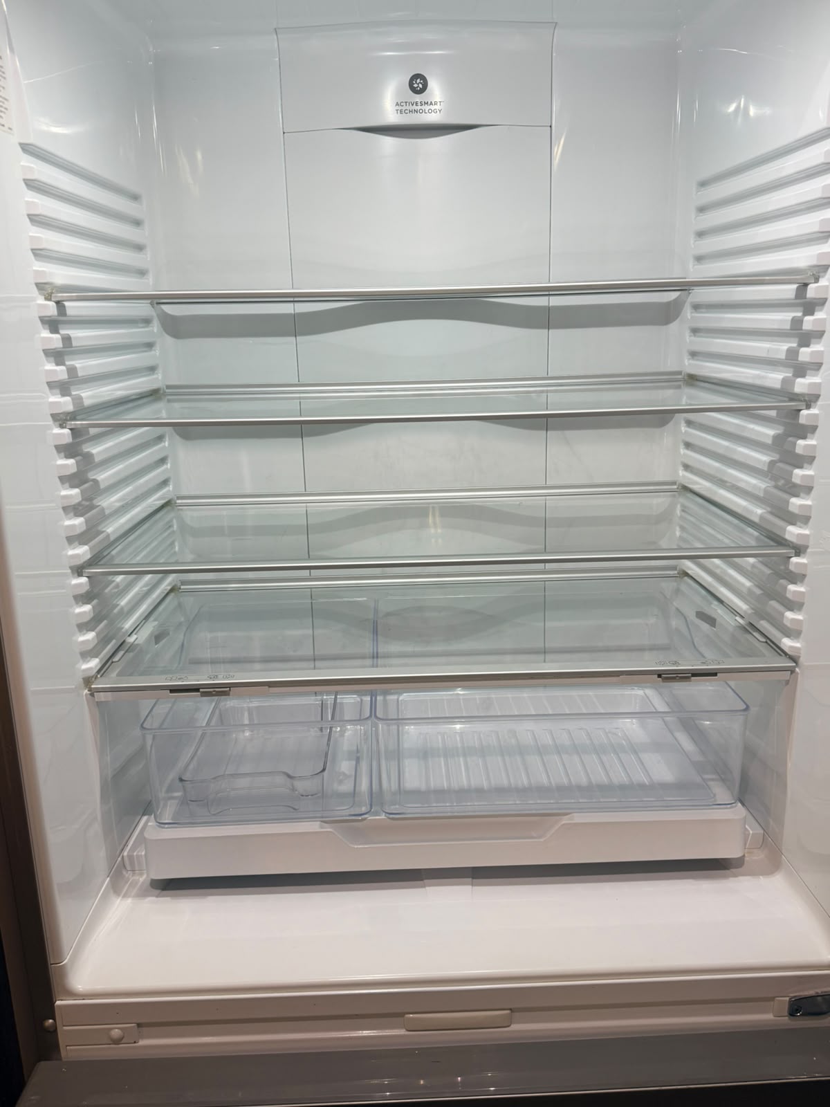 Clean refrigerator interior