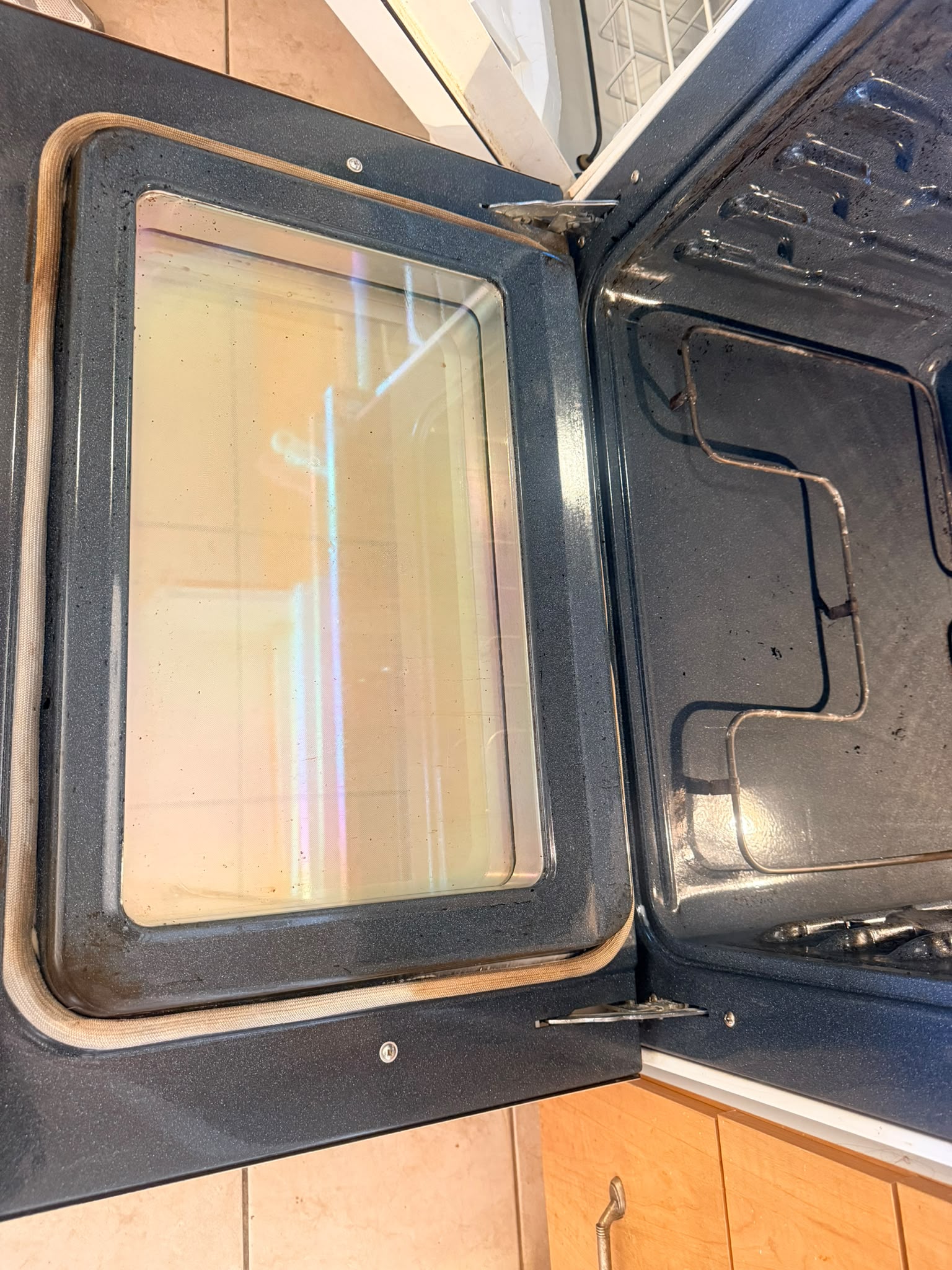 Clean oven after detailed cleaning